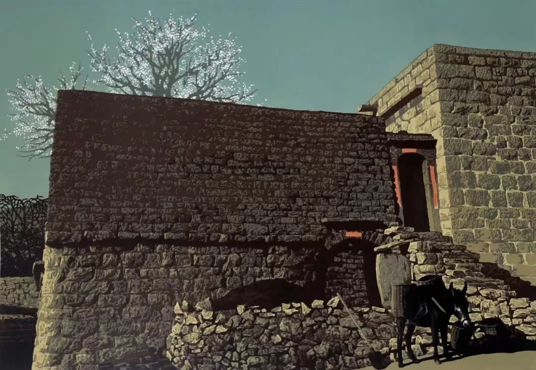 《农家春来早》 绝版木刻 65×95cm 2019年